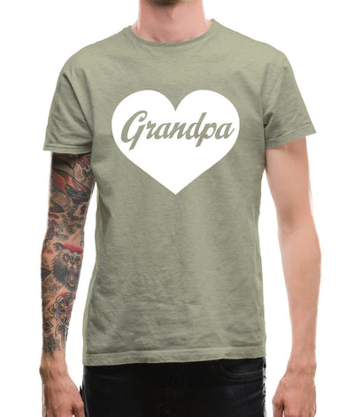 Heart Grandpa Mens T-Shirt