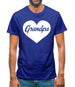 Heart Grandpa Mens T-Shirt