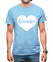 Heart Grandpa Mens T-Shirt