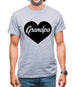 Heart Grandpa Mens T-Shirt