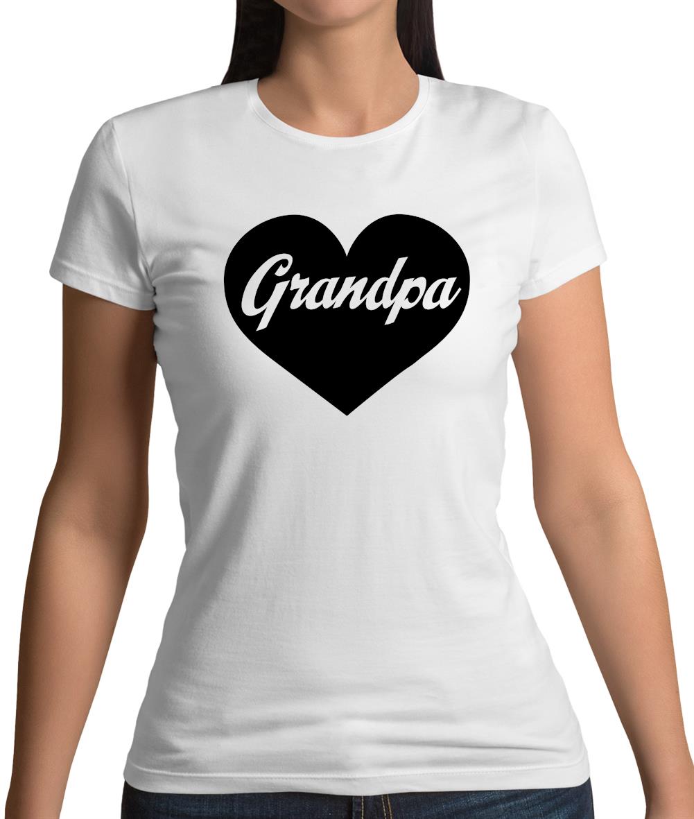Heart Grandpa Womens T-Shirt