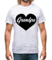 Heart Grandpa Mens T-Shirt