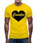 Heart Grandpa Mens T-Shirt