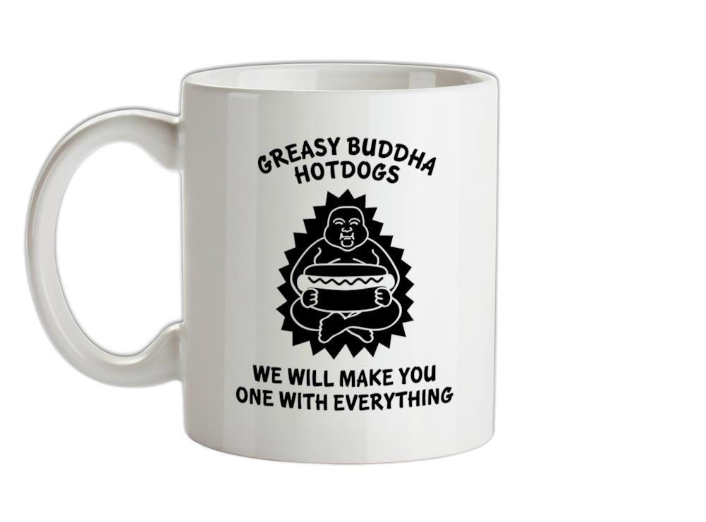 Greasy Buddha Hotdogs Ceramic Mug