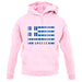 Greece Barcode Style Flag unisex hoodie