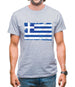 Greece Grunge Style Flag Mens T-Shirt