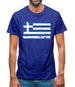 Greece Grunge Style Flag Mens T-Shirt