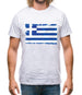 Greece Grunge Style Flag Mens T-Shirt