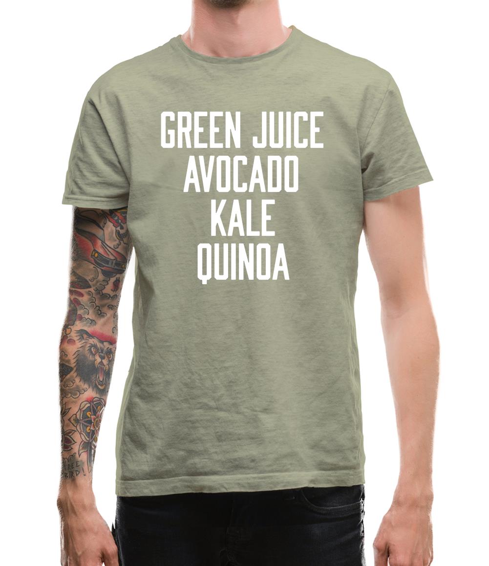 Green Juice Avocado Kale Mens T-Shirt