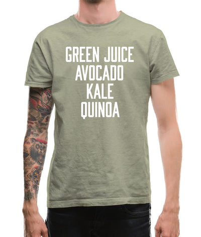 Green Juice Avocado Kale Mens T-Shirt