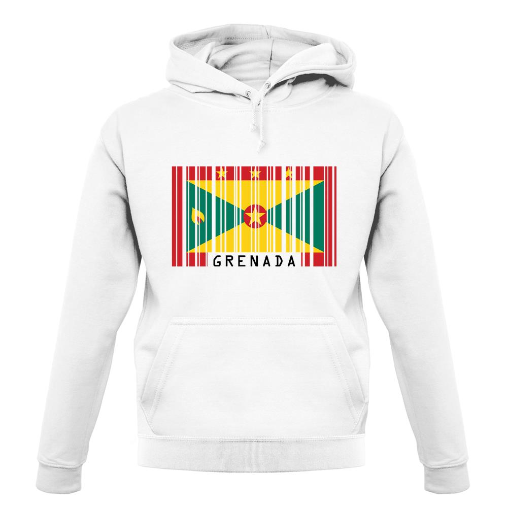 Grenada Barcode Style Flag unisex hoodie