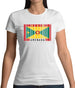 Grenada Barcode Style Flag Womens T-Shirt