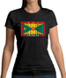 Grenada Barcode Style Flag Womens T-Shirt