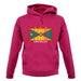 Grenada Barcode Style Flag unisex hoodie