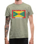 Grenada Barcode Style Flag Mens T-Shirt