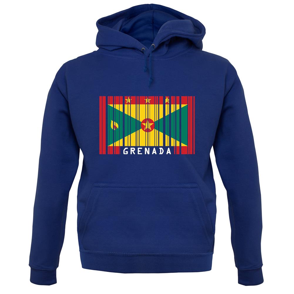 Grenada Barcode Style Flag unisex hoodie