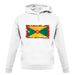 Grenada Grunge Style Flag unisex hoodie