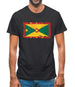 Grenada Grunge Style Flag Mens T-Shirt