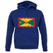 Grenada Grunge Style Flag unisex hoodie