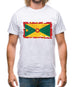 Grenada Grunge Style Flag Mens T-Shirt