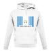 Guatemala Barcode Style Flag unisex hoodie