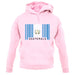 Guatemala Barcode Style Flag unisex hoodie