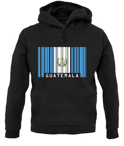Guatemala Barcode Style Flag unisex hoodie