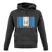 Guatemala Barcode Style Flag unisex hoodie