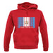 Guatemala Barcode Style Flag unisex hoodie