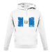 Guatemala Grunge Style Flag unisex hoodie