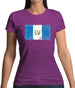 Guatemala Grunge Style Flag Womens T-Shirt