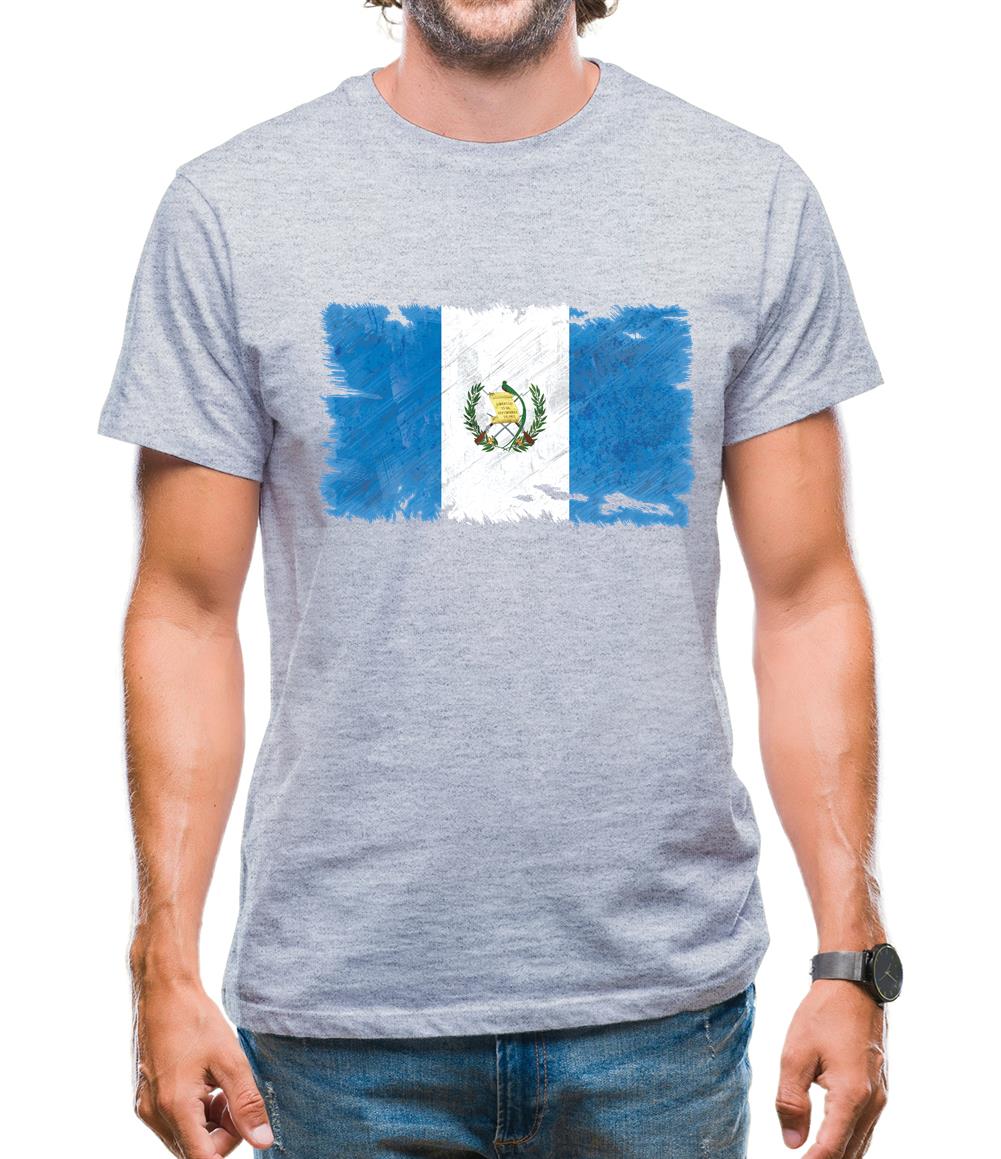 Guatemala Grunge Style Flag Mens T-Shirt