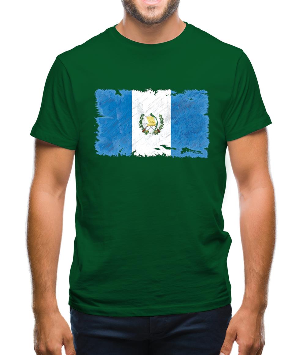 Guatemala Grunge Style Flag Mens T-Shirt