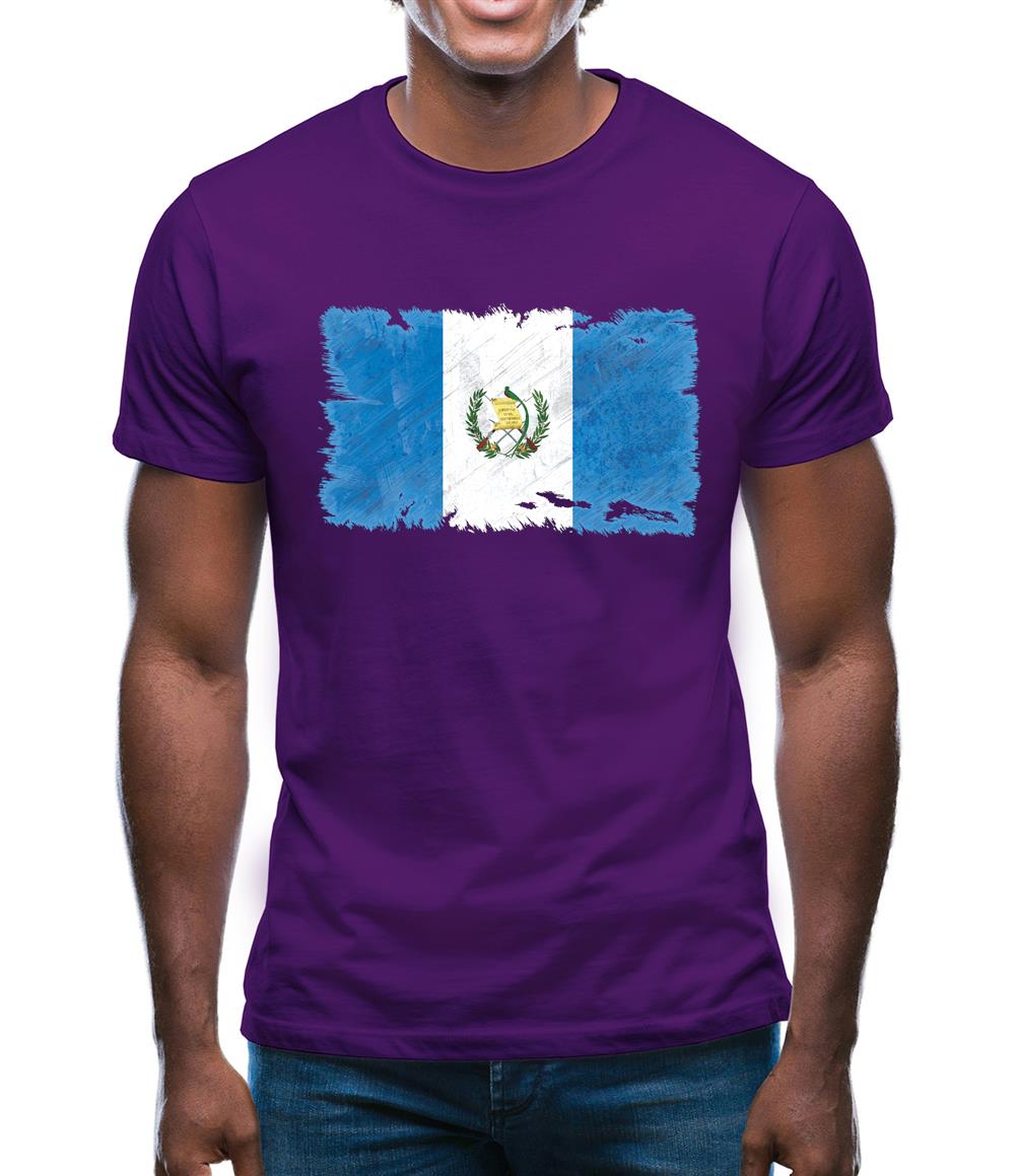 Guatemala Grunge Style Flag Mens T-Shirt