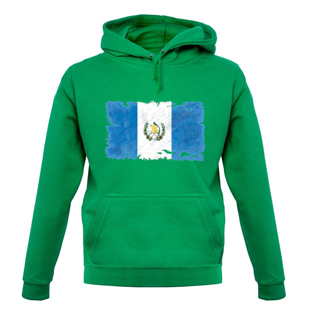 Guatemala Grunge Style Flag unisex hoodie
