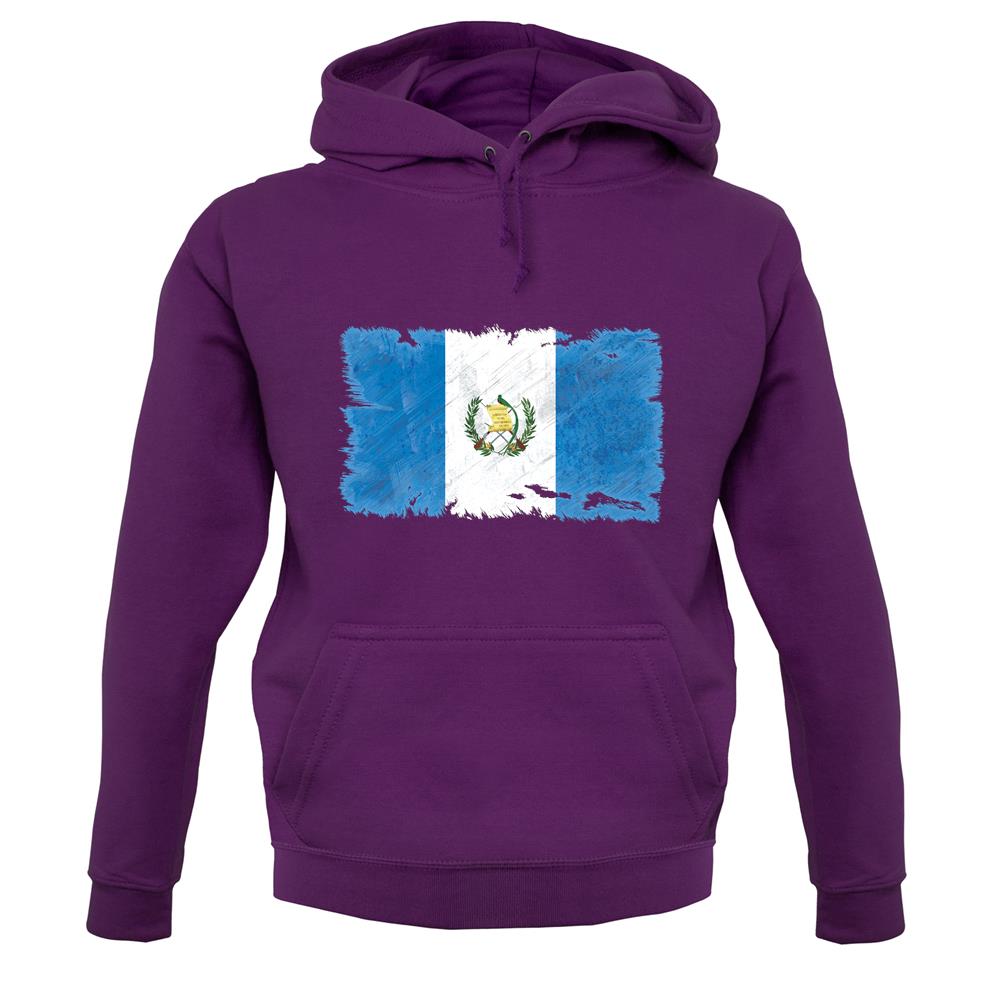 Guatemala Grunge Style Flag unisex hoodie