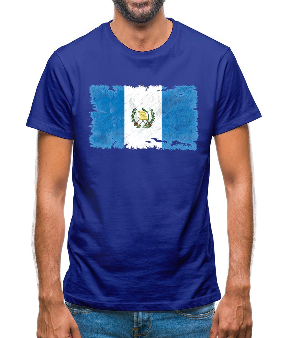 Guatemala Grunge Style Flag Mens T-Shirt