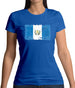 Guatemala Grunge Style Flag Womens T-Shirt