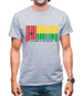 Guinea-Bissau Barcode Style Flag Mens T-Shirt