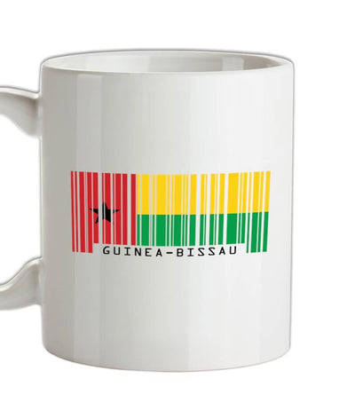 Guinea-Bissau Barcode Style Flag Ceramic Mug