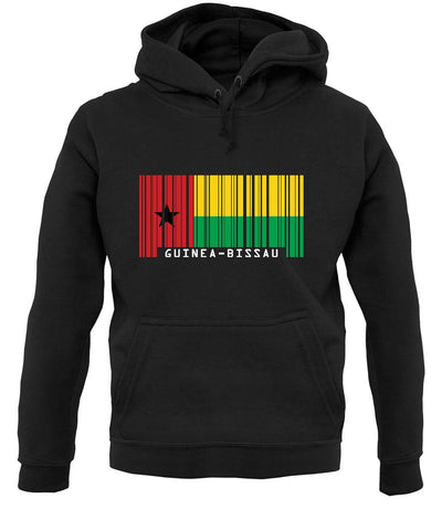 Guinea-Bissau Barcode Style Flag unisex hoodie