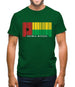 Guinea-Bissau Barcode Style Flag Mens T-Shirt