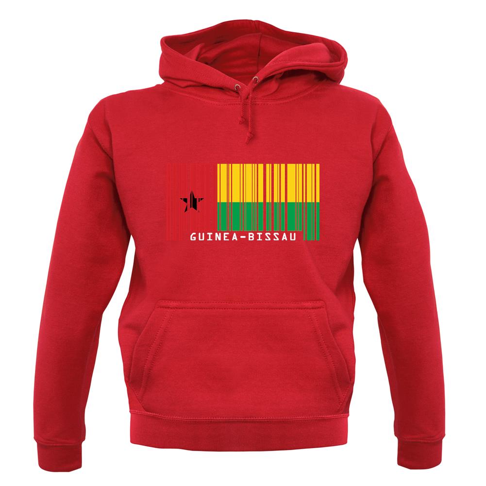 Guinea-Bissau Barcode Style Flag unisex hoodie