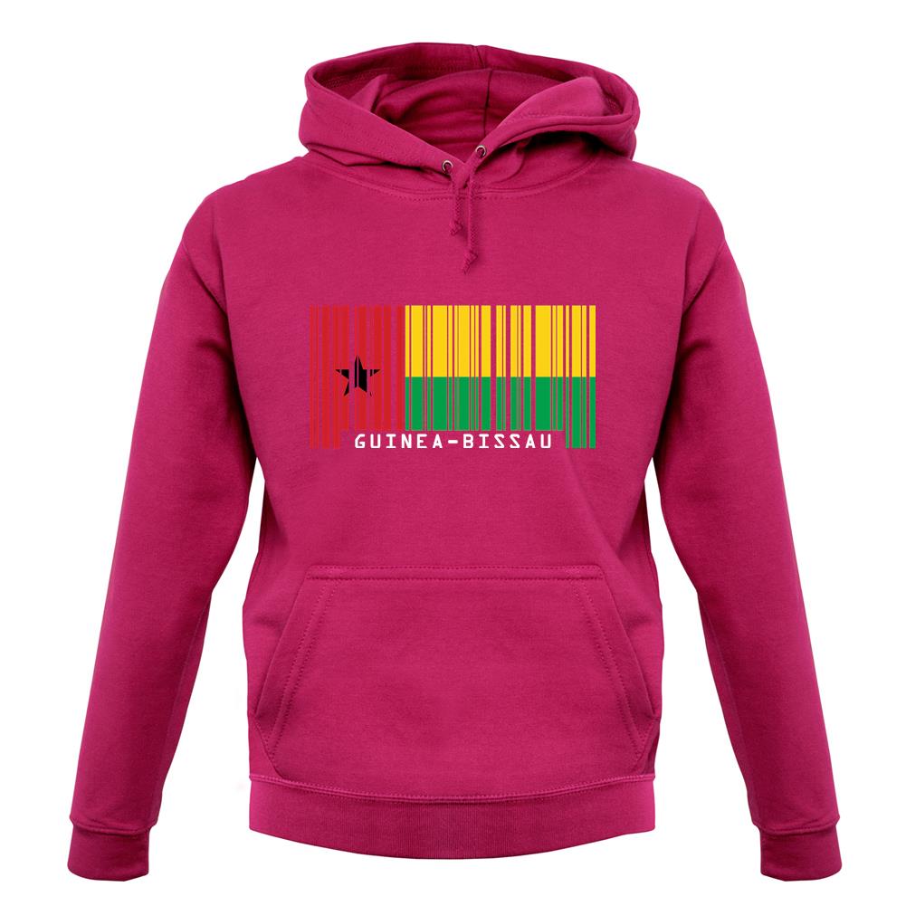 Guinea-Bissau Barcode Style Flag unisex hoodie