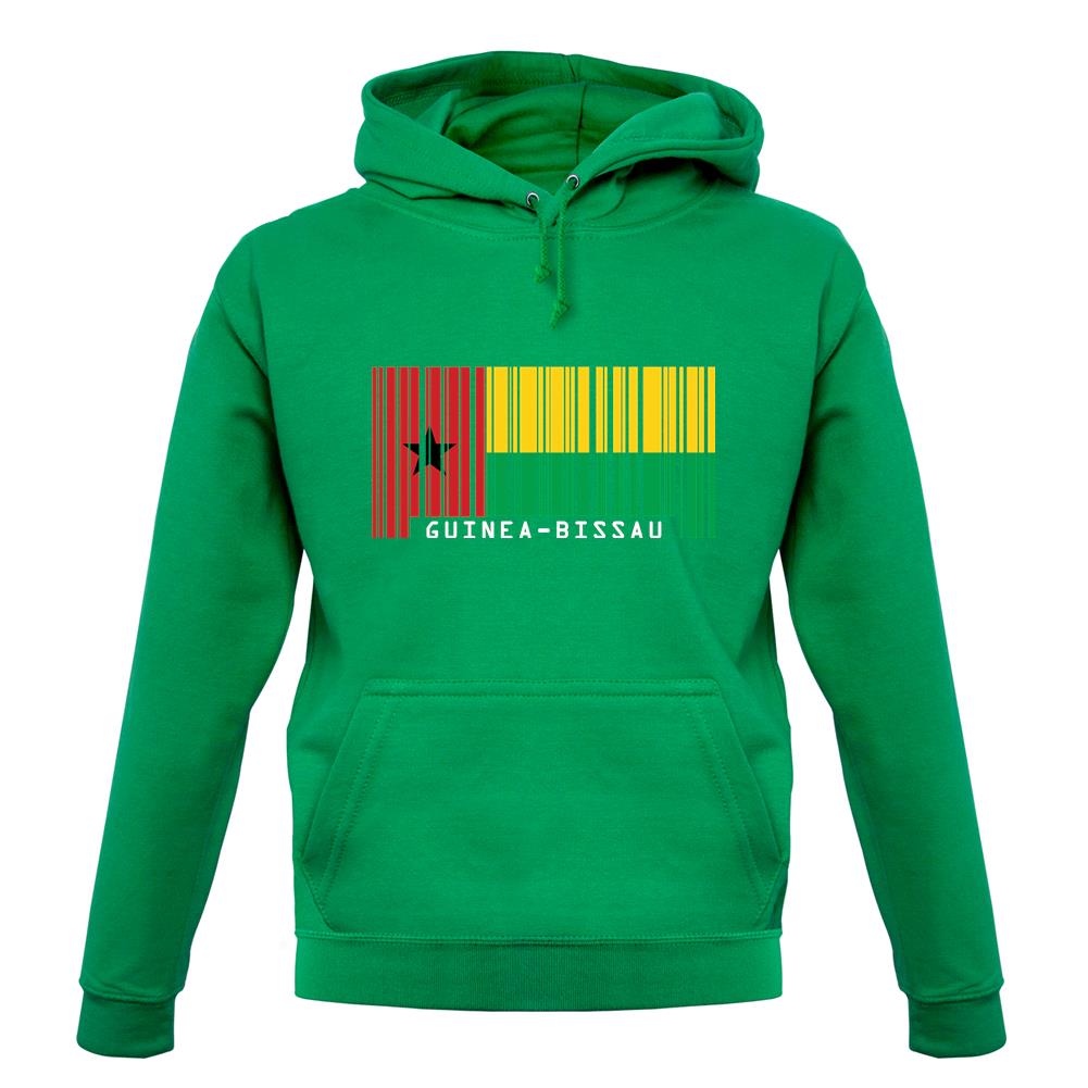 Guinea-Bissau Barcode Style Flag unisex hoodie