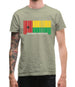 Guinea-Bissau Barcode Style Flag Mens T-Shirt