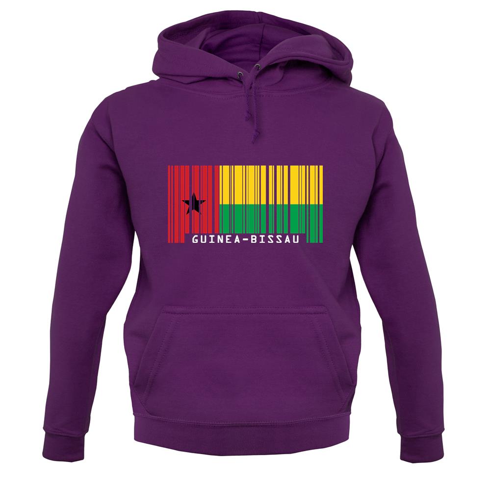 Guinea-Bissau Barcode Style Flag unisex hoodie
