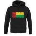 Guinea-Bissau Grunge Style Flag unisex hoodie