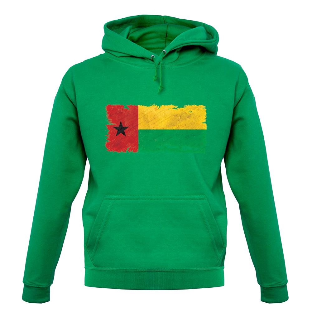 Guinea-Bissau Grunge Style Flag unisex hoodie