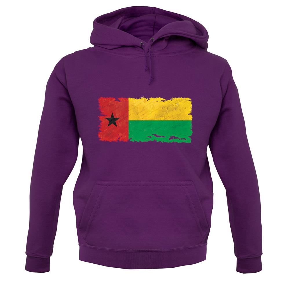 Guinea-Bissau Grunge Style Flag unisex hoodie